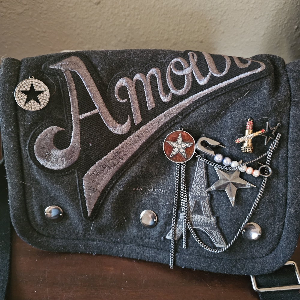 Marc Jacobs Dark Gray 'Amour' Shoulder Bag